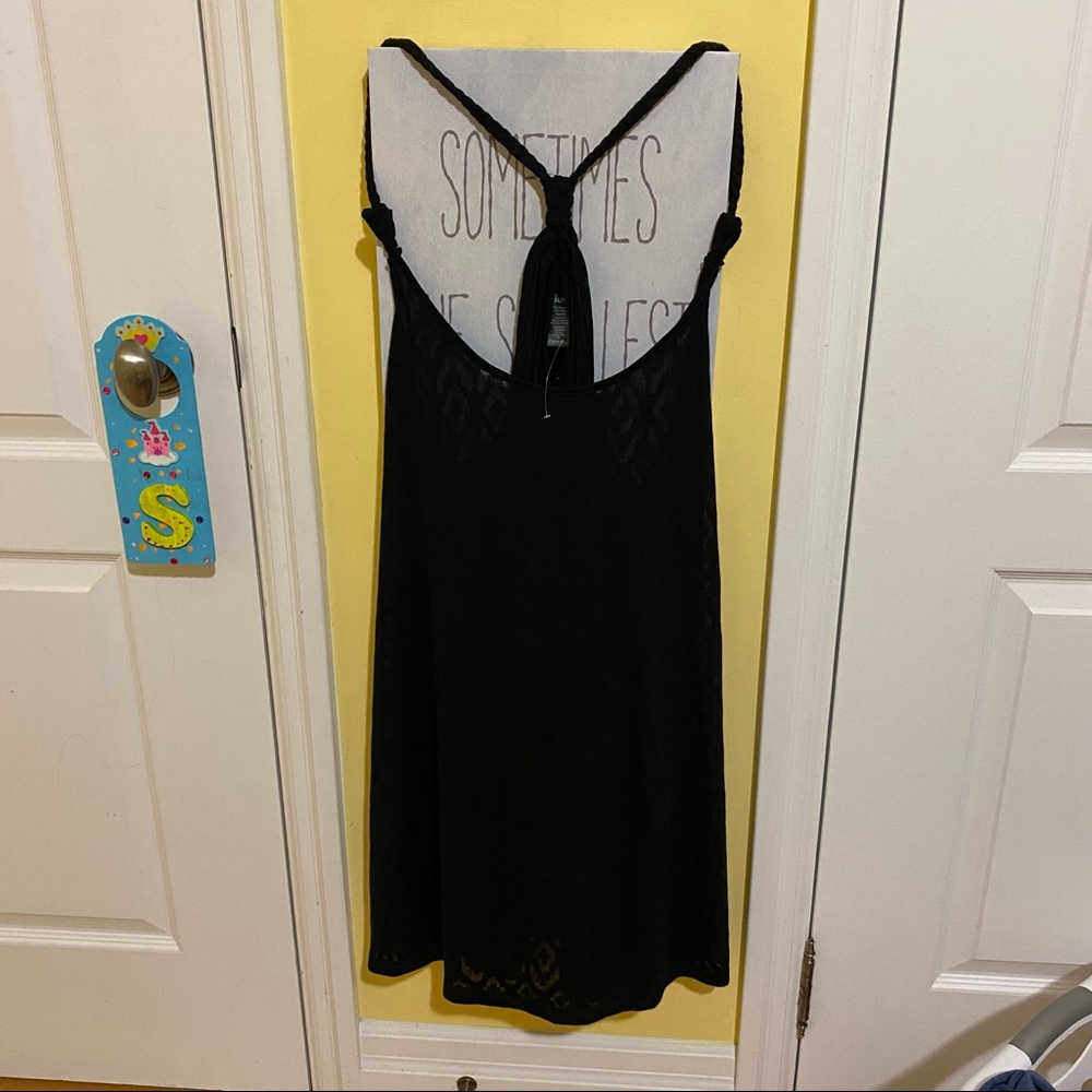 Black beach cover up XL